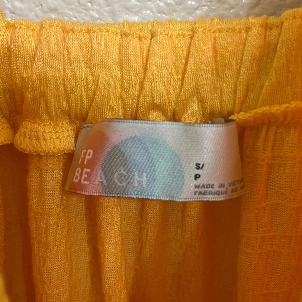Free People Beach LaLa Maxi Dress Bird of Yellow Boho NWT Small - Picture 5 of 10
